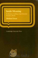INSIDE MEANING:PROFICIENCY READING COMPREHENSION  TEACHER'S BOOK（1978 PDF版）