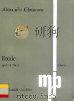 Etüde für Klavier opus 31 Nr.1     PDF电子版封面     