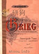 Grieg Norwegische T?nze Opus 35 Klavier zu 2 H?nden（ PDF版）