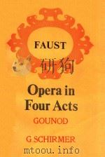 Faust Opera in four Acts（ PDF版）