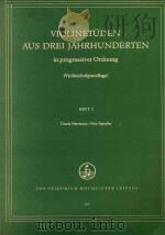 Violinetüden aus drei Jahrunderten in progressiver Ordnung(Violinschulgrundlage)Heft 2   1969  PDF电子版封面    Ursula Herrmann/Fritz Spindler 