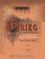 Edvard Grieg Erste Orchestersuite Opus.46     PDF电子版封面     