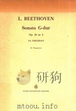 SONATA G-DUR OP.49 NR 2 NA FORTEPIAN=第20奏鸣曲G大调   1953  PDF电子版封面    L.BEETHOVEN 