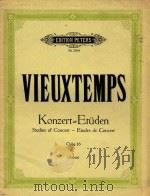 SECHS KONZERT-ETUDEN FUR VIOLINE OPUS 16=音乐会练习曲作品16（小提琴）   1987  PDF电子版封面    VIEUXTEMPS 