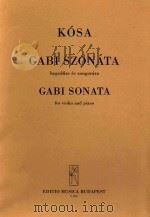 GABI SZONATA GABI SONATA=“加比”奏鸣曲（ PDF版）