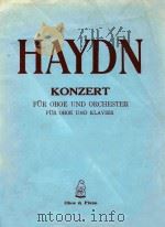 HAYDN:Konzert fur Oboe und Orchester=海顿D大调双簧管协奏曲（1926 PDF版）