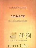Sonate fur Horn und Klavier   1969  PDF电子版封面    Gunter Neubert 