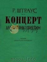 斯特劳斯第一圆号协奏曲（钢琴伴奏谱）(俄文)   1956  PDF电子版封面    斯特劳斯 
