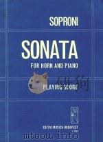 圆号和钢琴奏鸣曲(外文)   1978  PDF电子版封面    索普罗尼 