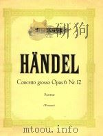 Concerto grosso Opus 6 Nr.12=大协奏曲二首（ PDF版）