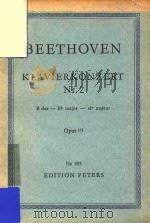 KONZERTNR.2=第二钢琴协奏曲 B大调 作品19     PDF电子版封面    BEETHOVEN 