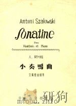 小奏鸣曲(双簧管和钢琴)(附分谱)     PDF电子版封面    A.夏罗夫斯基曲 