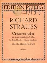 管弦乐练习曲第一册(双簧管英国管)(外文)   1910  PDF电子版封面    RICHARD STRAUSS 