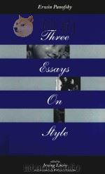 ERWIN PANOFSKY THREE ESSAYS ON STYLE（1997 PDF版）