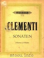 SONATEN   1982  PDF电子版封面    CLEMENTI 