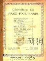 Compositions for piano FOUR HANDS   1987  PDF电子版封面     