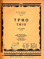 Trio g-moll fur klavier Flote(oder Violine)=威伯，三重奏   1963  PDF电子版封面    C.M.Weber 
