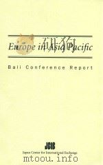 Europe in Asia Pacific:Bali Conference Report   1997  PDF电子版封面     