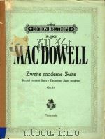 MAC DOWELL   1987  PDF电子版封面    ZWEITE 