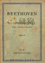 Symphonie Nr.2 D dur-D major-re majeur=第二交响乐     PDF电子版封面    Beethoven 
