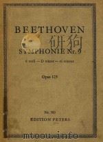 Symphonie Nr.9 d moll-D mior-re mineur Opus 125=贝多芬第九交响曲   1954  PDF电子版封面    Beethoven 