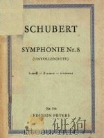 SYMPHONIE=第八交响乐（未完成）(袖珍总谱）     PDF电子版封面    SCHUBERT 