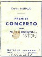 PIANO&ORCHESTRE     PDF电子版封面    DARIUS MILHAUD 