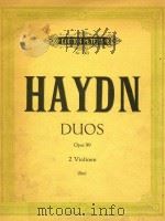 HAYDN DUOS=海顿：3首小提琴二重奏（ PDF版）