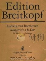 Konzert Nr.2 B-Dur fur Klavier und Orchester Op.19   1980  PDF电子版封面     