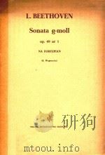 Sonata g-moll op.49 nr.1 Na Fortepian     PDF电子版封面    L.Beethoven 