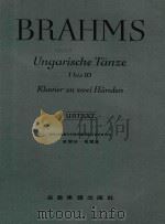 Ungarische Tanze 1 bis 10 fur Klavier zu zwei Handen     PDF电子版封面    Joh.Brahms 