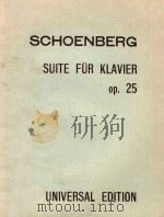Suie fur Klavier Op.25=匈贝尔格：钢琴组曲（1925 PDF版）