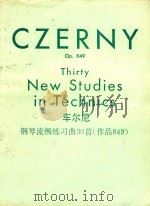 Thirty New Studies in Technics(Etudes de Mecanisme)   1894  PDF电子版封面    Garl Czern 