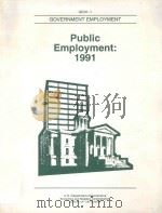 PUBLIC EMPLOYMENT:1991     PDF电子版封面     