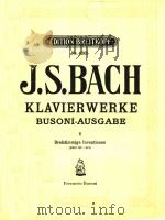 Klavierwerke Busoni-Ausgabe Ⅴ Dreistimmige Inventionen     PDF电子版封面    J.S.BACH 