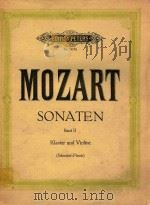 SONATEN BAND II KLAVIER UND VIOLINE=莫扎特:奏鸣曲集(小提琴和钢琴)G9-4/EP3315B(外文)     PDF电子版封面    MOZART 