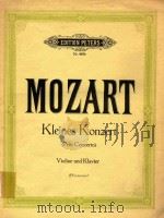 Kleines Konzert Violine und Klavier=小协奏曲     PDF电子版封面    Mozart 