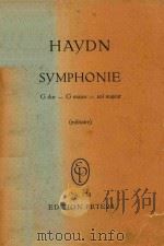 Symphonie G dur-G major-Sol majeur=海顿：G大调第100号（军队）交响乐（袖珍总谱）     PDF电子版封面    Haydn 