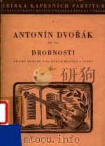 ANTONIN DVORAK=优沃夏克：弦乐三重奏作品75     PDF电子版封面    DROBNOSTI 