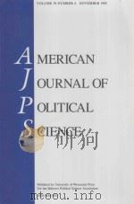 AMERICAN JOURNAL OF POLITICAL SCIENCE  VOLUME 39  NUMBER 4  NOVEMBER 1995（1995 PDF版）