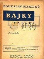 Bajky Fables Piano solo   1947  PDF电子版封面     