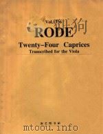 罗德24首随想曲(中提琴)（1950 PDF版）