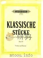 古典曲集第2册(小提琴和钢琴)(外文)     PDF电子版封面    KLASSISCHE 