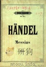 Messias Bass=神曲  弥撒曲     PDF电子版封面    Handel 