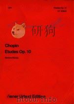 CHOPIN ETUDES OP.10=肖邦练习曲作品10     PDF电子版封面    CHOPIN 