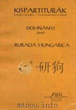 Ruralia Hungarica Op.32B   1958  PDF电子版封面    Dohnanyi Erno 