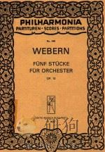 Funf Stucke fur Orchester Op.10   1928  PDF电子版封面    WEBERN 