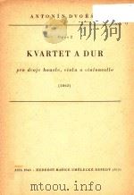 KVARTET A DUR   1862  PDF电子版封面    ANTONIN DVORAK 
