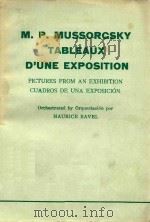Tableaux D'Une Exposition Pictures from an Exhibition Cuadros De Una Exposicion（1929 PDF版）