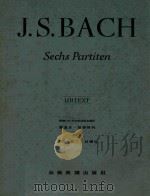 Sechs Partiten Urtext     PDF电子版封面    J.S.Bach 
